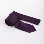 Milano Couture Purple Textured Tie & Pocket Square Set