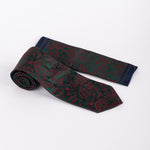 Milano Couture Red/Green Paisley Tie & Pocket Square Set