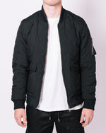 Black Quilted Pocket Detail Jacket