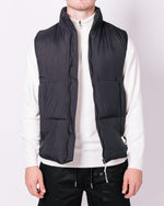 Black Quilted Pocket Detail Gilet