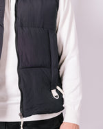 Black Quilted Pocket Detail Gilet