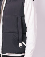 Black Quilted Pocket Detail Gilet