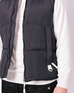 Black Quilted Pocket Detail Gilet