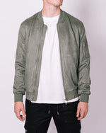 Suede Bomber Jacket