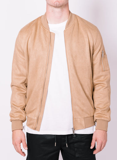 Suede Bomber Jacket