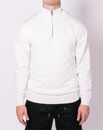 White Half Zip Jumper