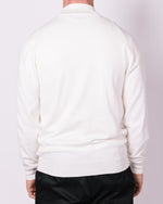 White Half Zip Jumper