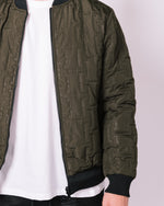 Khaki Patterned Reversible Jacket