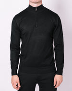 Black Half Zip Jumper