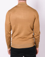 Camel Half Zip Jumper