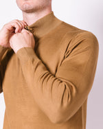 Camel Half Zip Jumper