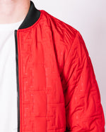 Red Patterned Reversible Bomber