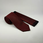 Milano Couture Wine Textured Tie & Pocket Square Set